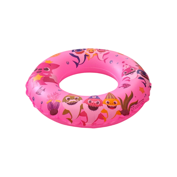 Inflatable Swim Ring Shark Design Pink Colour 70cm