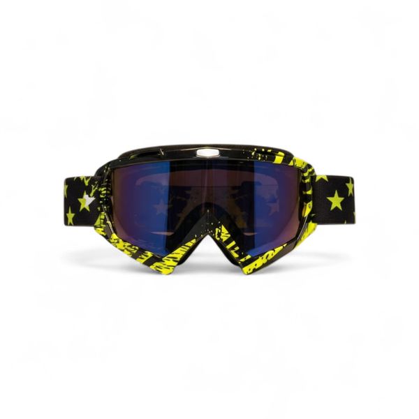 MX Goggles - Snowmobile and Motocross Eyewear - Orange Black
