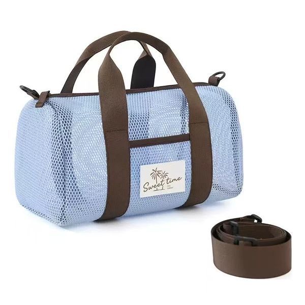 Mesh Beach Duffel Bag, Quick-Dry Gym &amp; Swimming Tote with Shoulder Strap