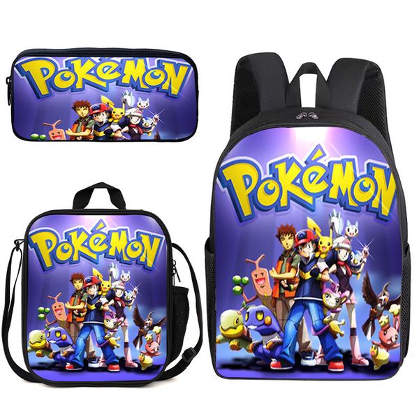 3-Piece Kids Backpack Set - School Bag, Lunch Box, Pencil Case SpongeBob