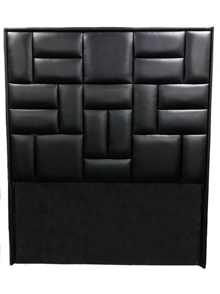 Modern - Brown Leather Headboard Double Size