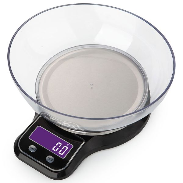 1g-5kg Digital Kitchen Scale Food Scale With Bowl LCD Display
