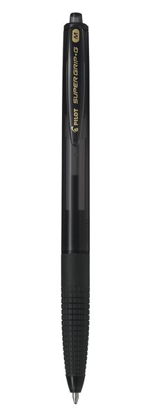 Pilot BPGG Supergrip G Retractable Medium Ballpoint - Box of 12 - Black