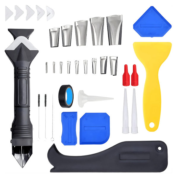 Bestby -34 Pcs Silicone Caulking Tool Kit /Sealant Finishing Removal Set