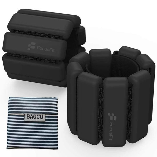 FocusFit Adjustable Wrist &amp; Ankle Weights Set for Exercise, Walking, Yoga