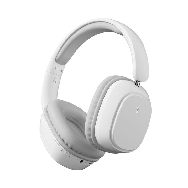 Bluetooth Headphones, Wireless Over Ear, Foldable Lightweight 5.4-White