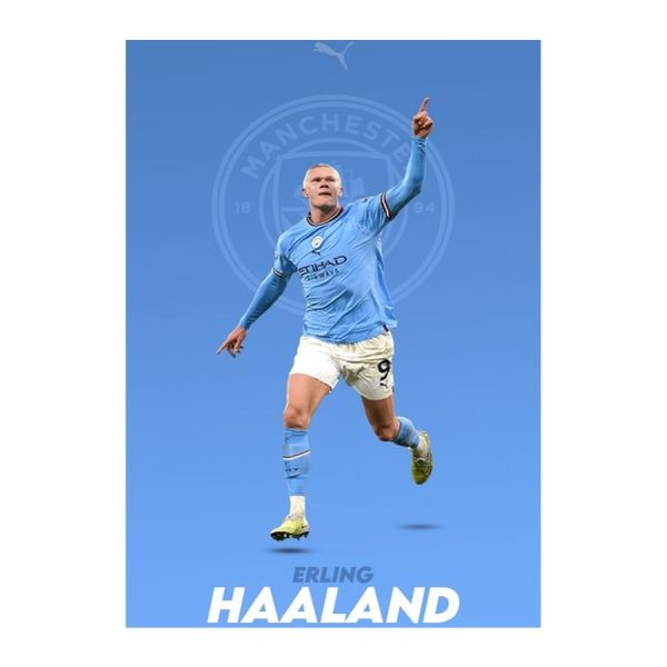 Erling Haaland Man City Poster - A1