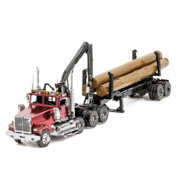 Metal Earth-4900 Log Truck &amp; Trailer-3 Sheets
