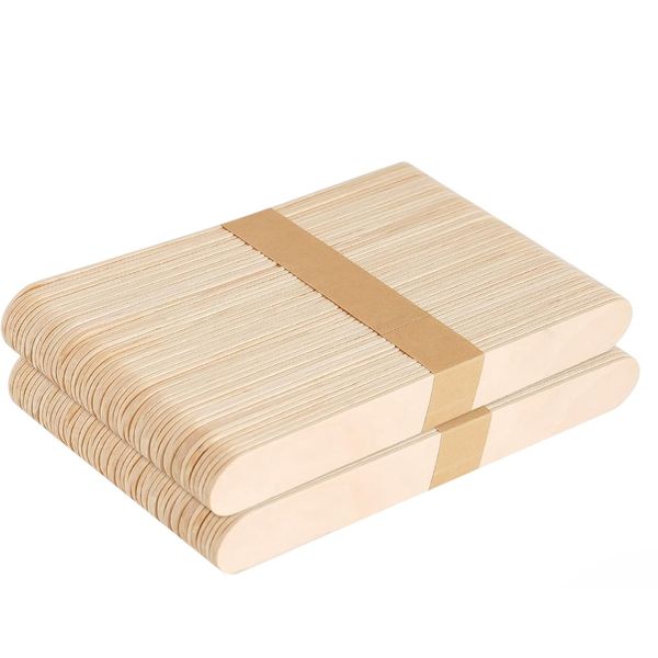 Natural Wood Popsicle Sticks for DIY &amp; Crafts - Brown