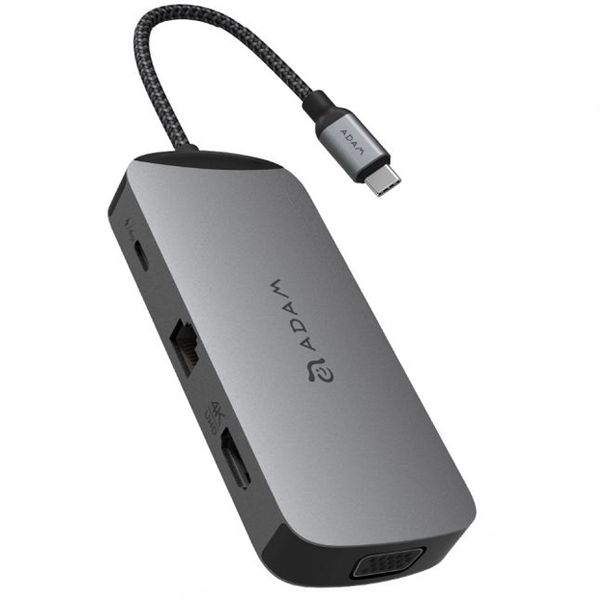 Adam Elements CASA X 10-in-1 Port USB-C 3.1 Hub - Grey
