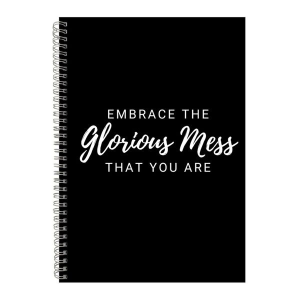 Embrace A4 Notebook Spiral and Lined Motivational Saying Graphic Notepad244