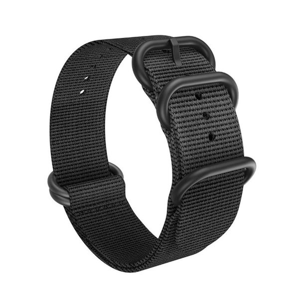 X-Fusion Universal Nato Rugged Replacement Watch Strap - Black 24mm