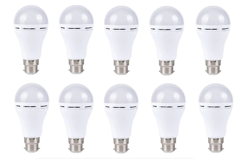 10 x 12w Battery Backup Light Bulb B22