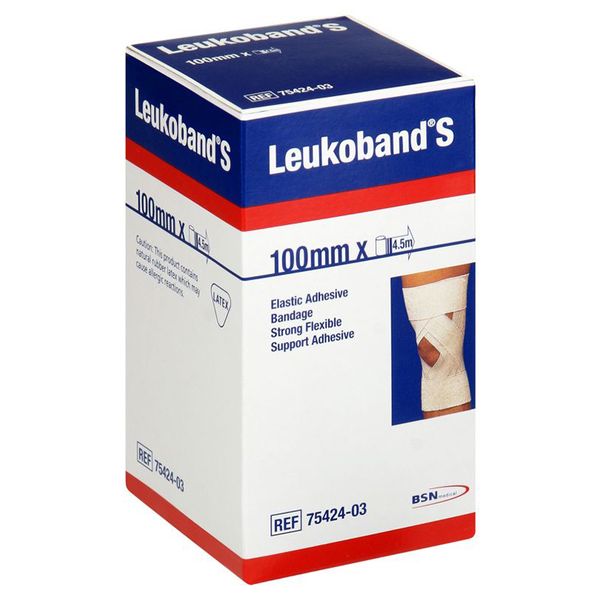Leukoband S - EAB Elastic Adhesive Bandage - 100mm x 4.5mm