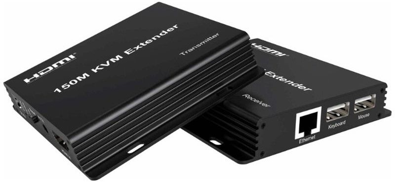 PTech 150m HDMI KVM IP TR And RX Extender