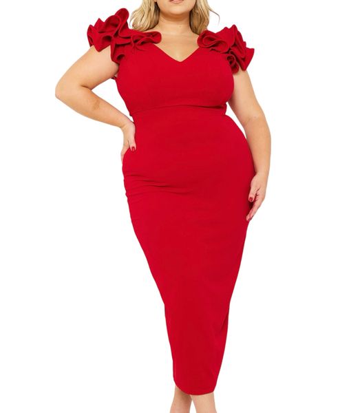 Midi Stylish I Am Gorgeous All Size Plus Size Dress for Women