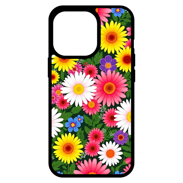 Cover Compatible with iPhone 16 Series - Colorful Daisy Meadow Case