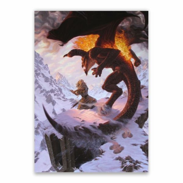 Gandalf Vs Balrog Mountain-Top Poster - A1
