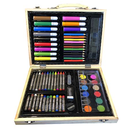 68 piece Kids Art Set in Wooden Box- Art Supplies for Drawing and Painting, Shop Today. Get it Tomorrow!