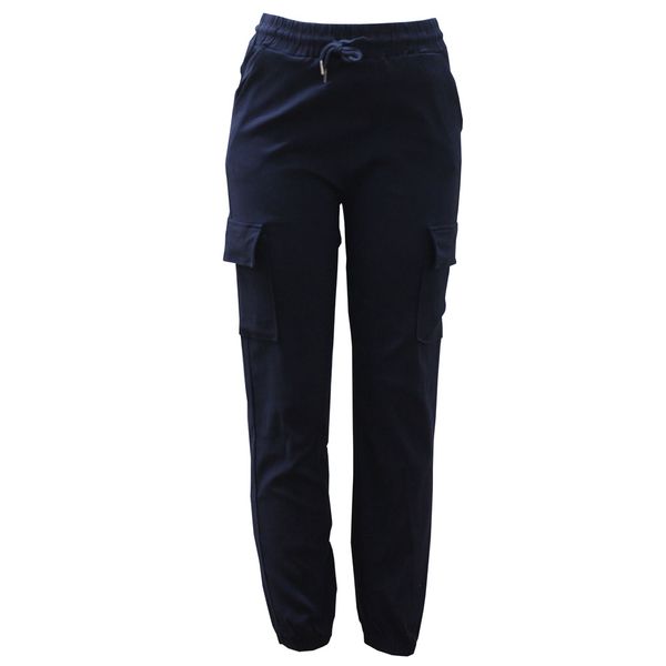 Blackcherry Navy High Waist Cargo Pants