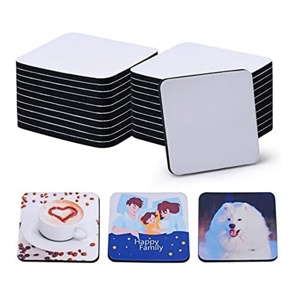 20PCS Square Sublimation Blanks Coasters,3.5 x 3.5 Inch/5MM for Thermal Sub