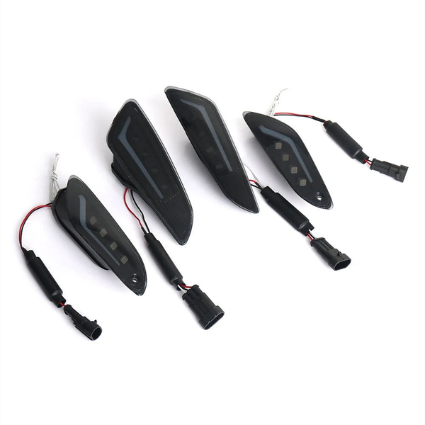 Motorcycle Front Rear Led Turn Signal Lamps Compatible with Universal