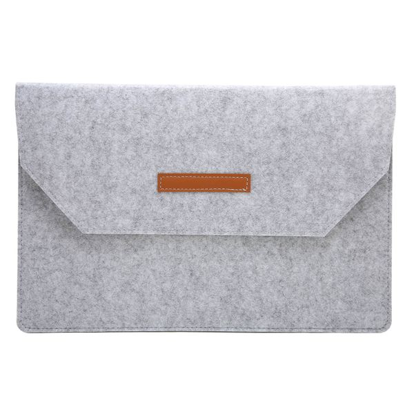Felt Tablet Sleeve Bag Large Capacity Layered Storage Soft Inner TabletCase