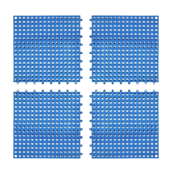 Pack of 4 Interlocking Anti-Slip Shower Mat Tiles
