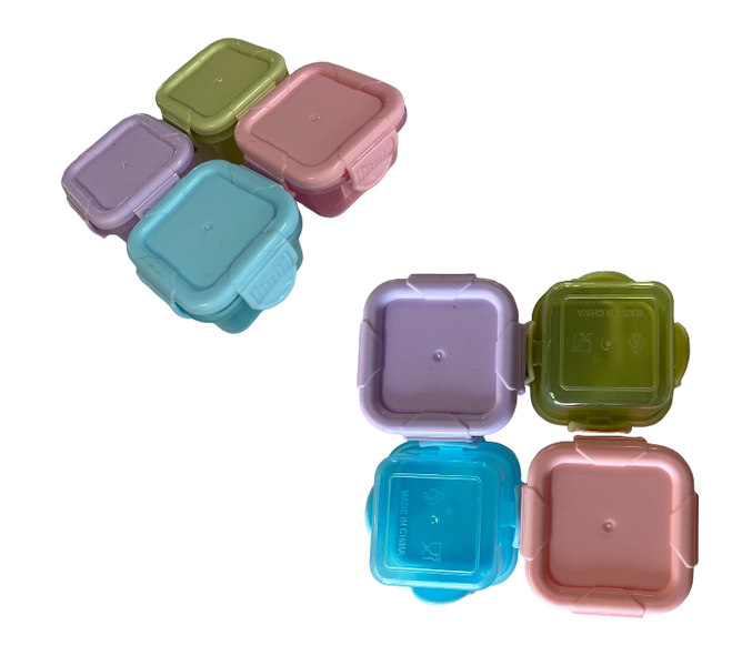 Set of 8 Small Macaroon Food, Sauce &amp; Spice Storage Containers