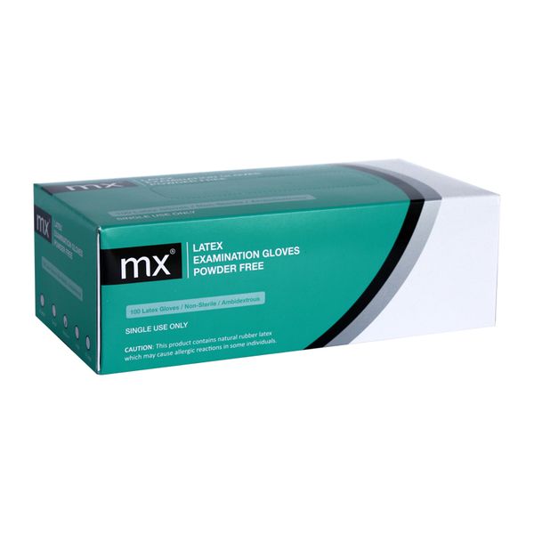 mx Powder Free Latex Gloves x 100 - S