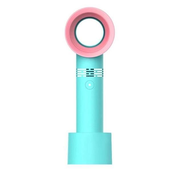 360 Degree Mini Advanced Portable Bladeless Hand Held Electric Fan - Blue
