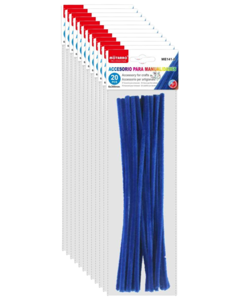 Motarro - Chenille Stems 6mmx30cm 20PCS Purple 12 Pack