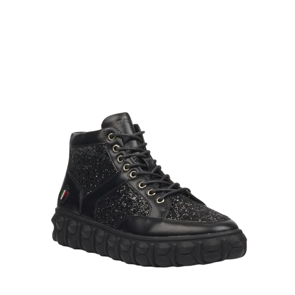 Mazerata Pigale 12 Rhinestone Black Boots