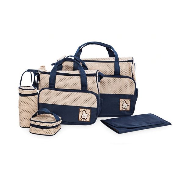 Multifunctional Baby Changing Diaper Handbag 5 P image