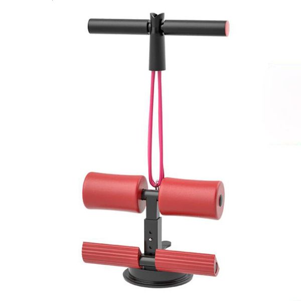 VolaFit - Elastic Rope Sit Up Pedal with Ankle Holders - Red