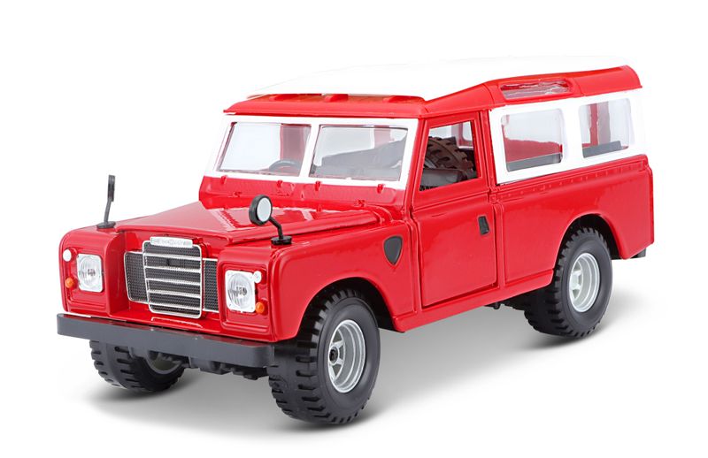 Bburago 1/24 Land Rover Series II (18cm Long) - Red