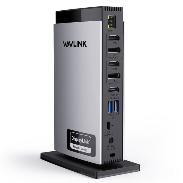 Wavlink WAV-UG69PD13Pro USB-C Triple 4K Docking Station for Windows &amp; macOS