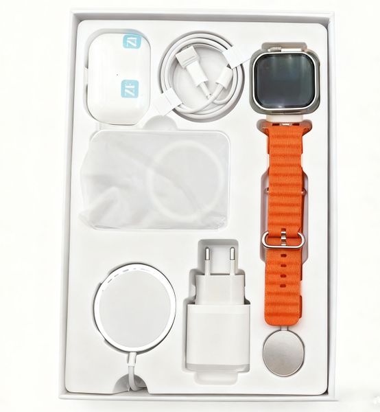 6-in-1 Smartwatch Bundle: Smart Watch Power Bank Earphones