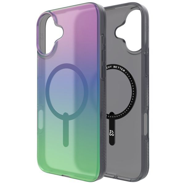 Zagg Milan Snap Case Raven Feather Compatible with iPhone 16 Plus