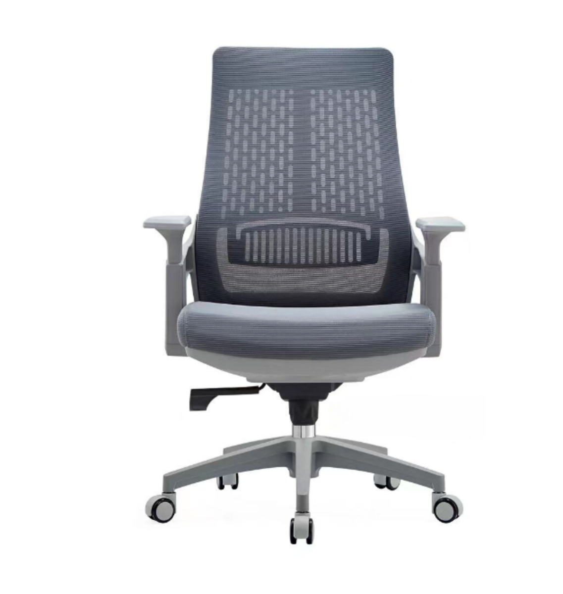 Executive Grey Office Chair | Swivel & Height Adjustable