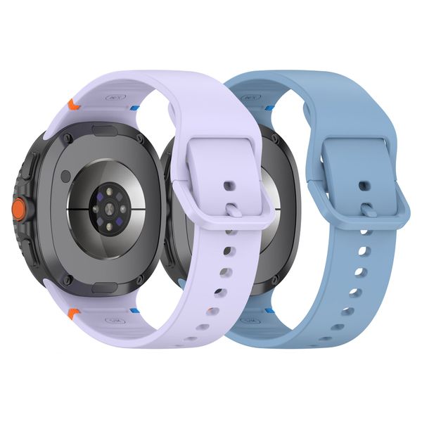 2 PCS Silicone Bands Compatible with Galaxy Watch 8 Band 40/44mm for Women