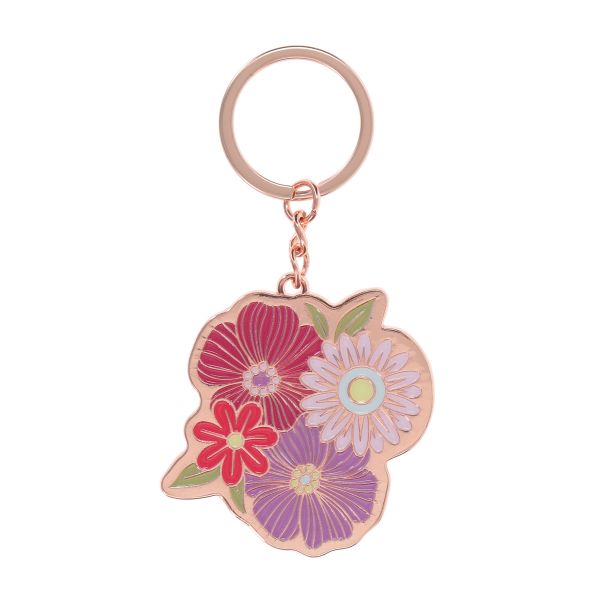 Keychain - Beauty Blossoms from Within, Metal