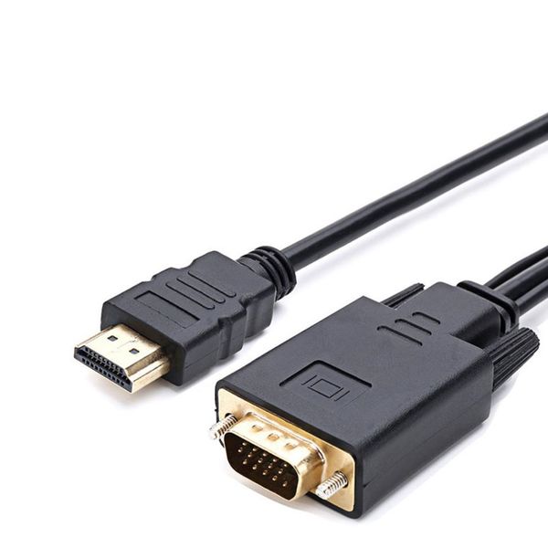 HDMI To VGA Cable 1080P Video Converter For Computer, Desktop 1.8m