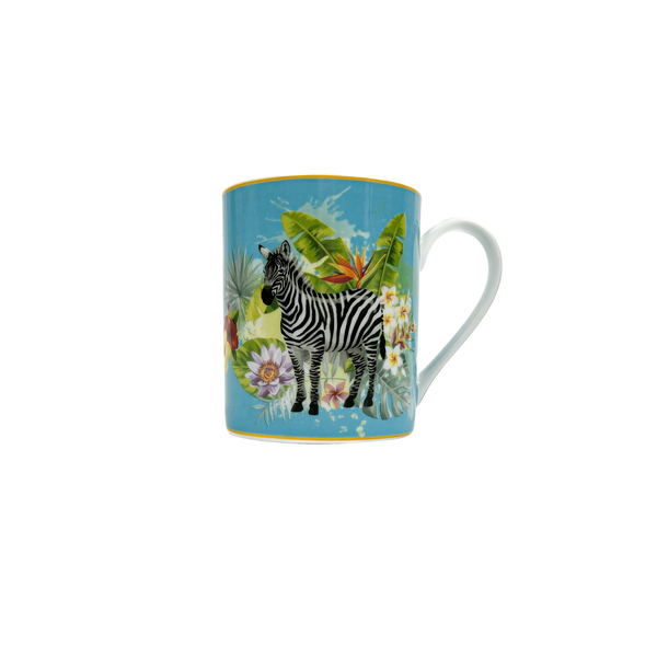 OMADA - Zebra Blue Coffee Mug Set of 4