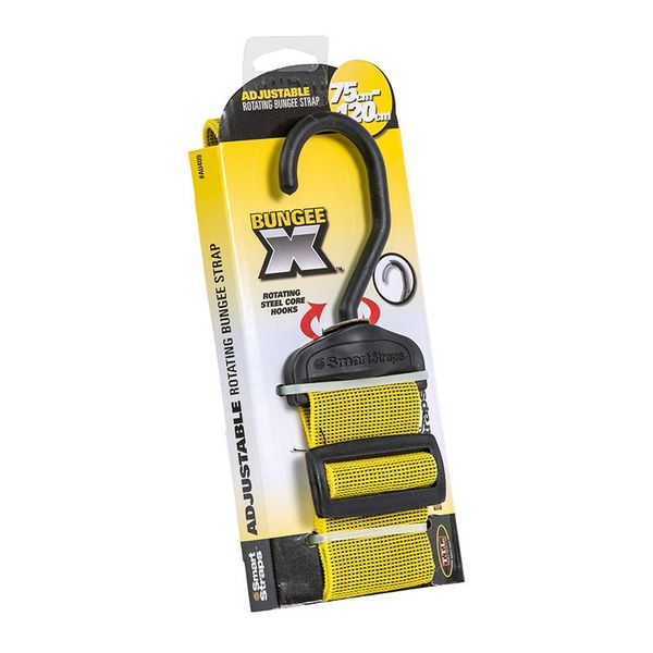 SmartStraps - Bungee X Cord - 70cm x 120cm - Yellow - Bulk Pack of 3