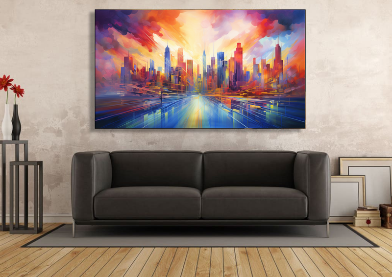 Vibrant City Pulse Abstract - Im1184 image