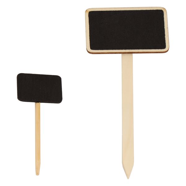 Regent Disposable Wooden Blackboard Picks - 7Pieces Mixed Pack