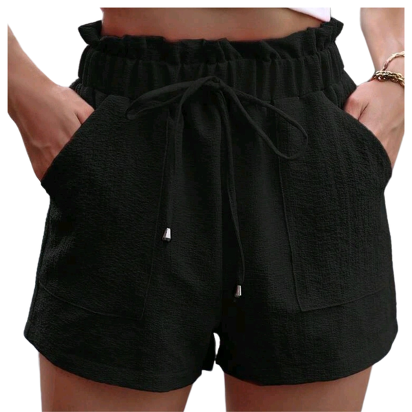 Woman's Knot Front Waist Shorts