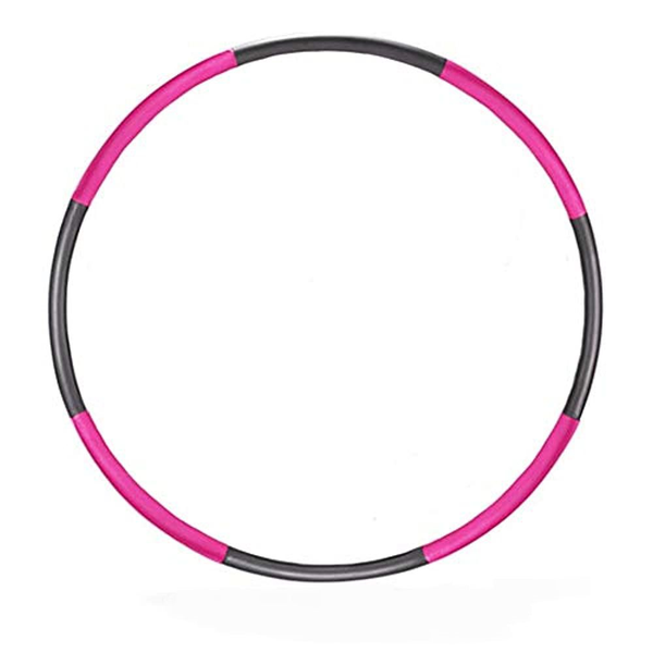 Adjustable Hula Hoop For Fitness - Black Pink