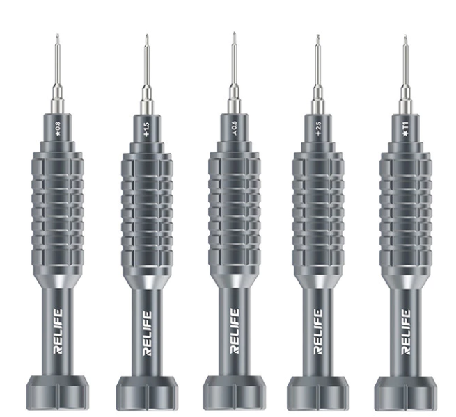RELIFE RL-730A Set of 5 Screwdriver Strong Magnetic, Extra hard Steel Bit